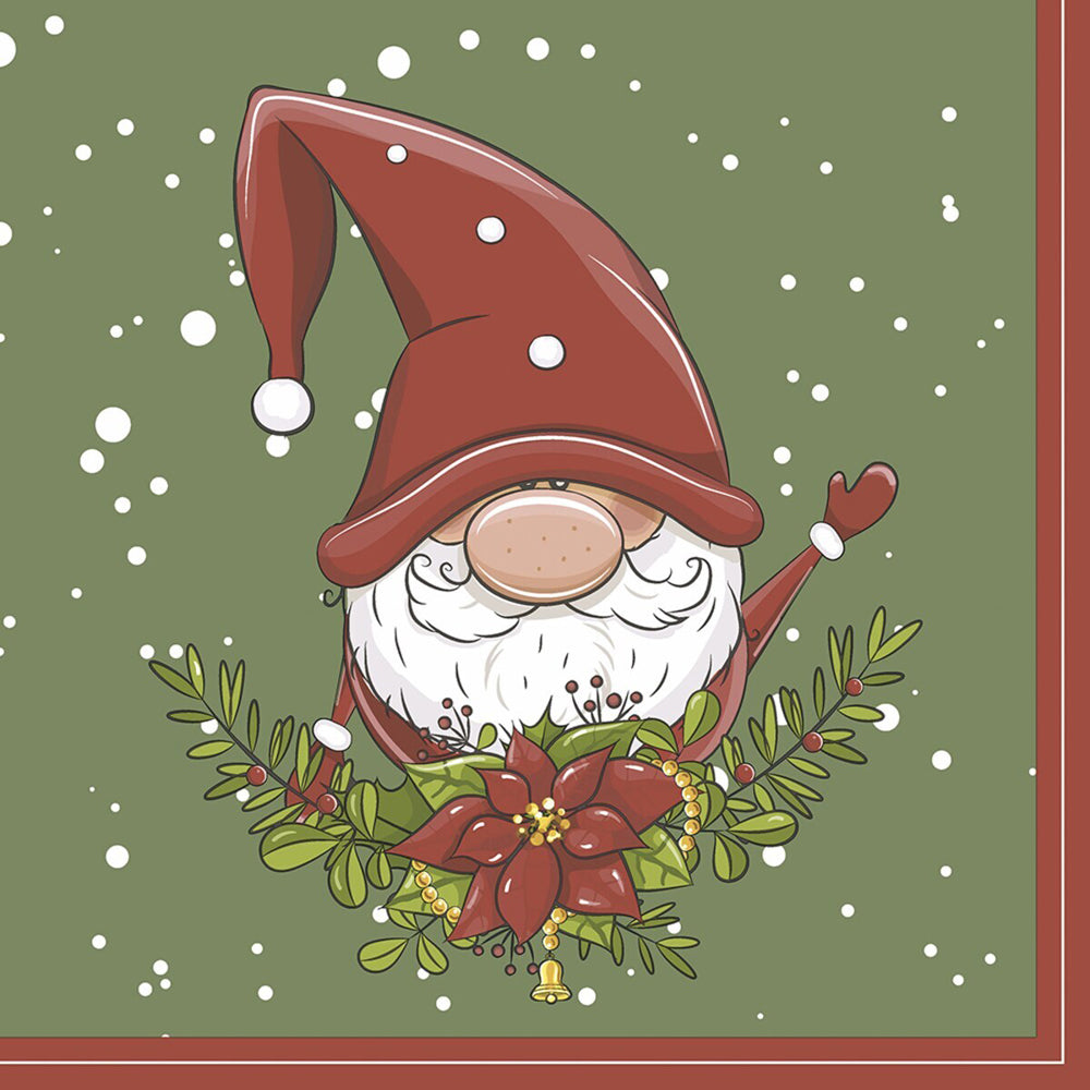 120pc Paper+Design Luncheon 3-Ply Napkin 33x33cm - Tomte