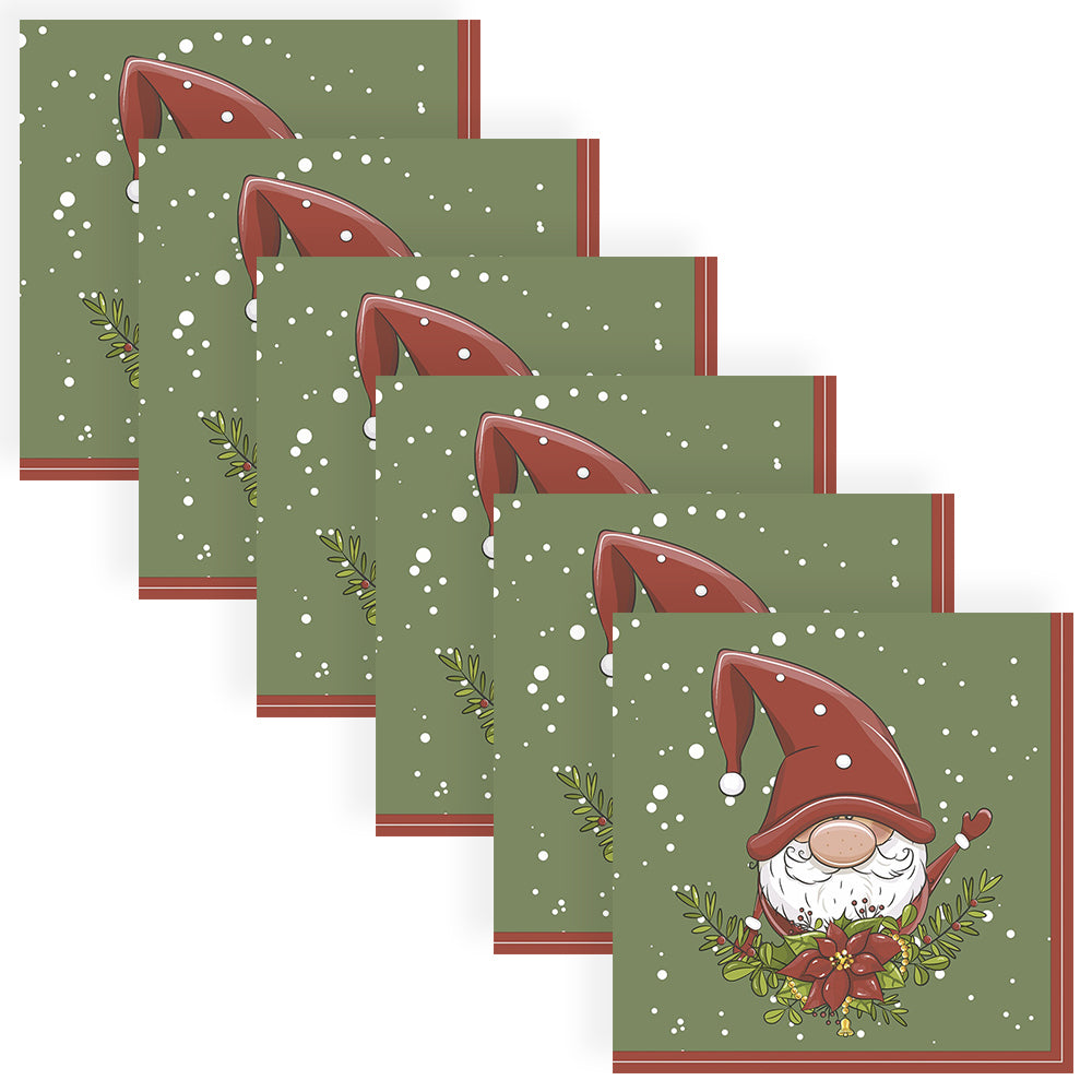 120pc Paper+Design Luncheon 3-Ply Napkin 33x33cm - Tomte