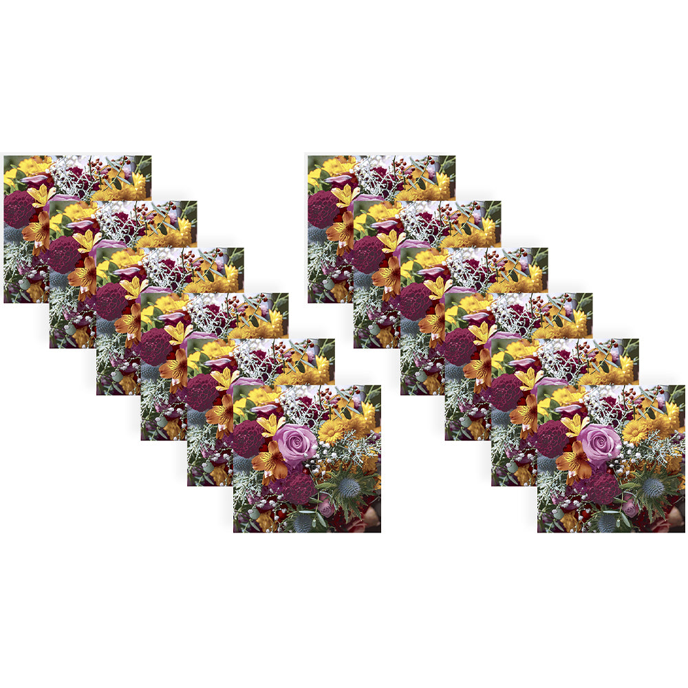 240pc Paper+Design Luncheon 3-Ply Napkin 33x33cm - Meadow Bouquet