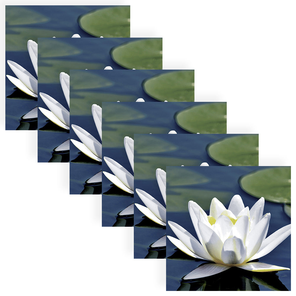 120pc Paper+Design Luncheon 3-Ply Napkin 33x33cm - Water Lily