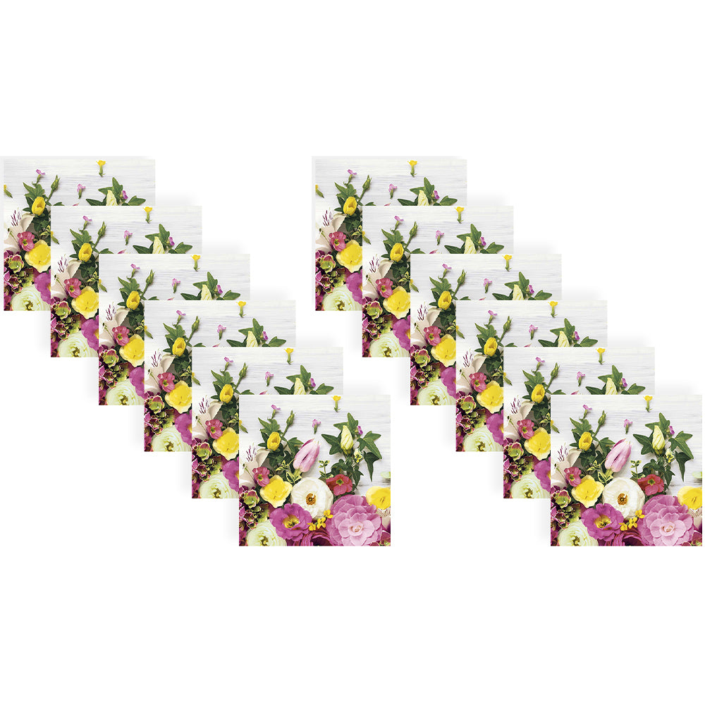 240pc Paper+Design Luncheon 3-Ply Napkin 33x33cm - Florals