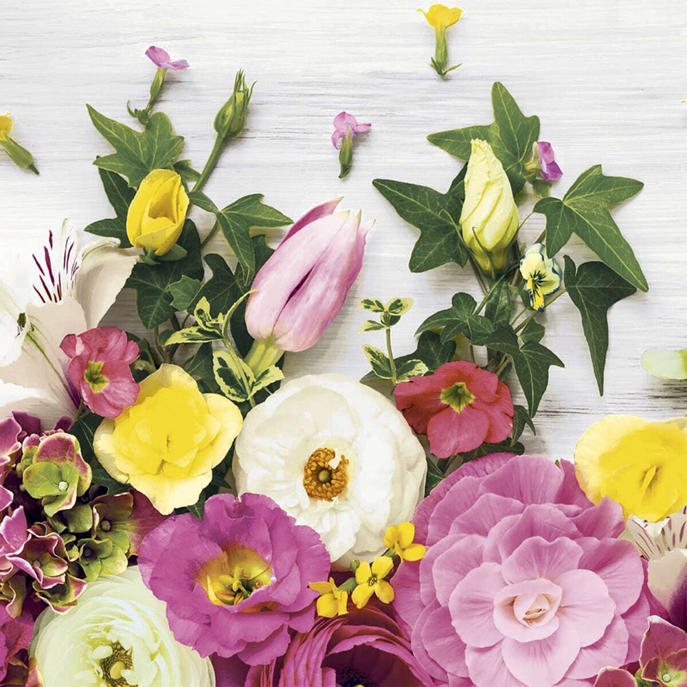 240pc Paper+Design Luncheon 3-Ply Napkin 33x33cm - Florals