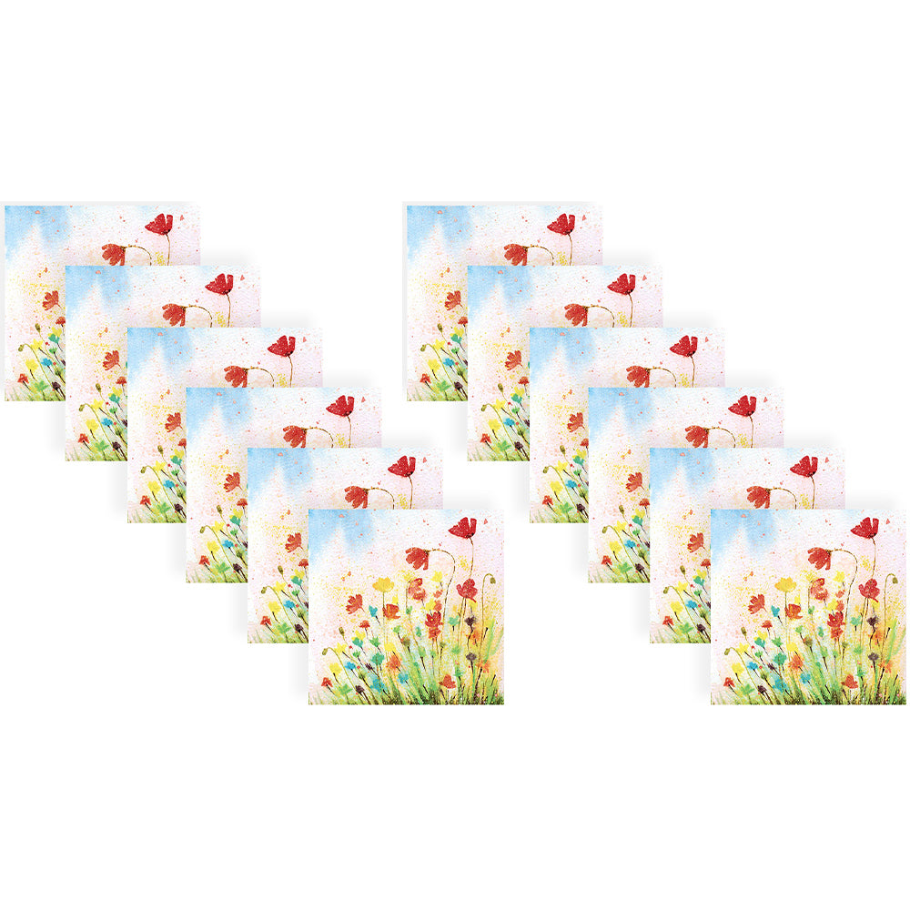 240pc Paper+Design Luncheon 3-Ply Napkin 33x33cm - Flourish Aurora