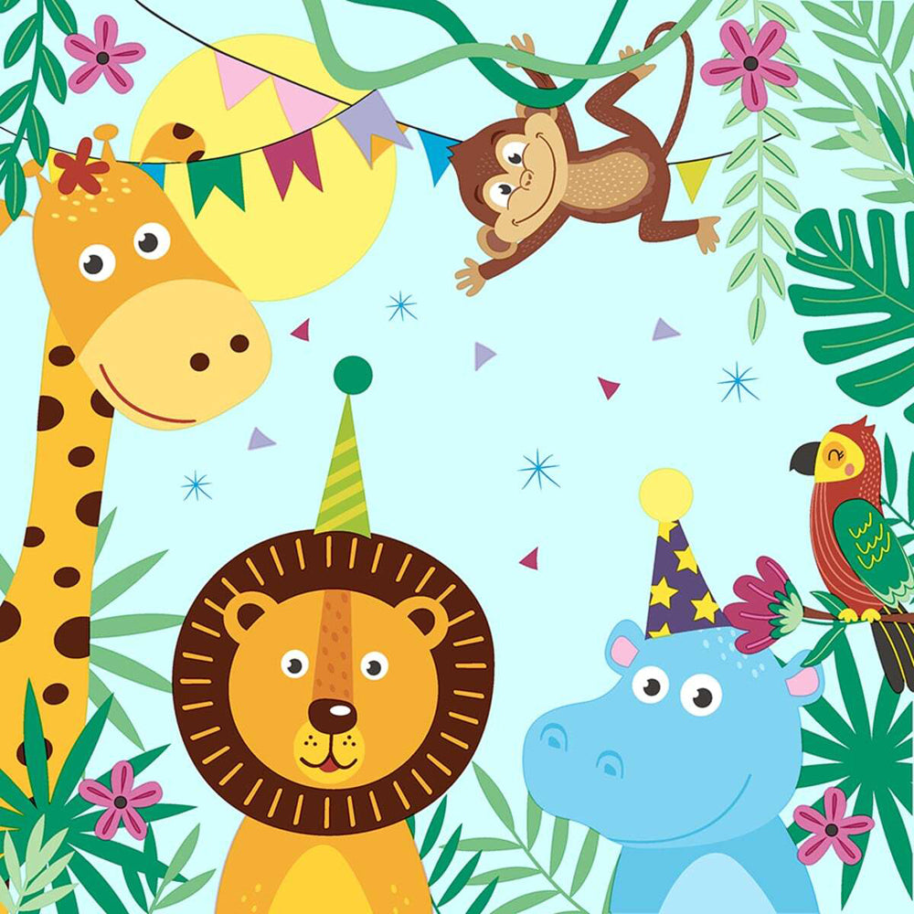240pc Paper+Design Luncheon 3-Ply Napkin 33x33cm - Party Animals