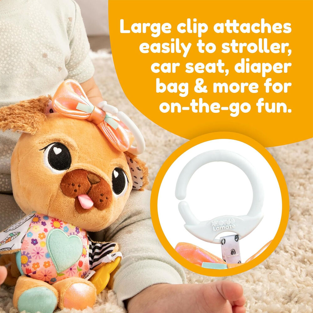 Lamaze Lovely the Pug Clip & Go Kids/Childrens Toy 0+