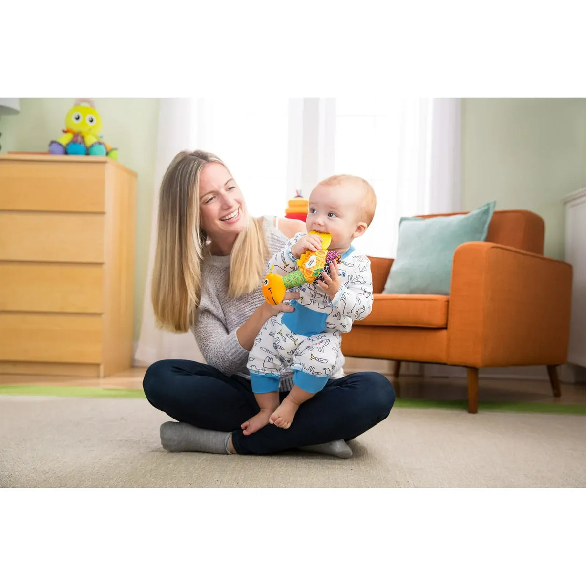 Lamaze Mini Teether Dino Baby Toy 0M+
