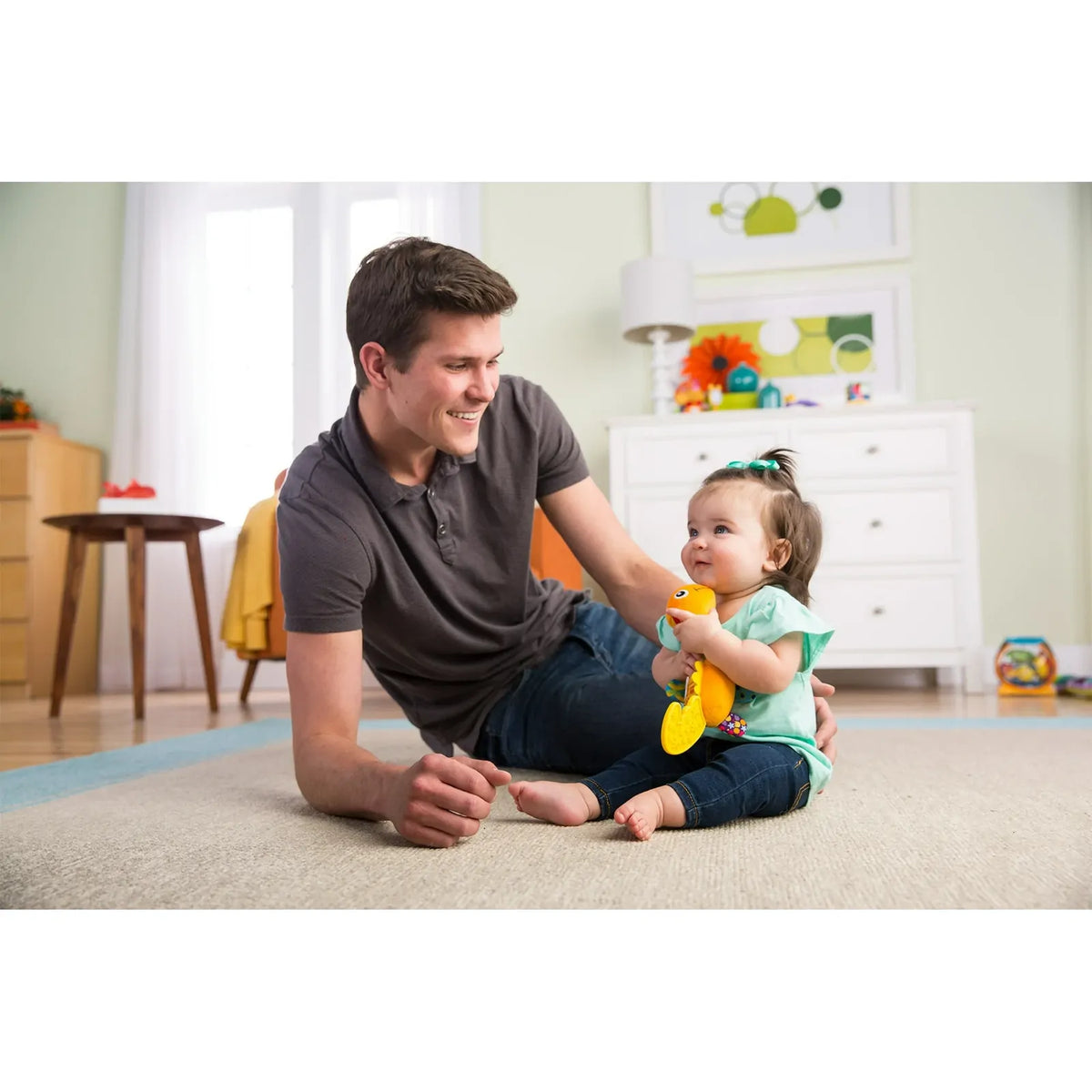 Lamaze Mini Teether Dino Baby Toy 0M+