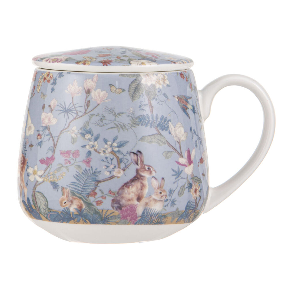 3pc Ashdene Enchanted Forest Fine Bone China Tea Herbal Infuser 430ml