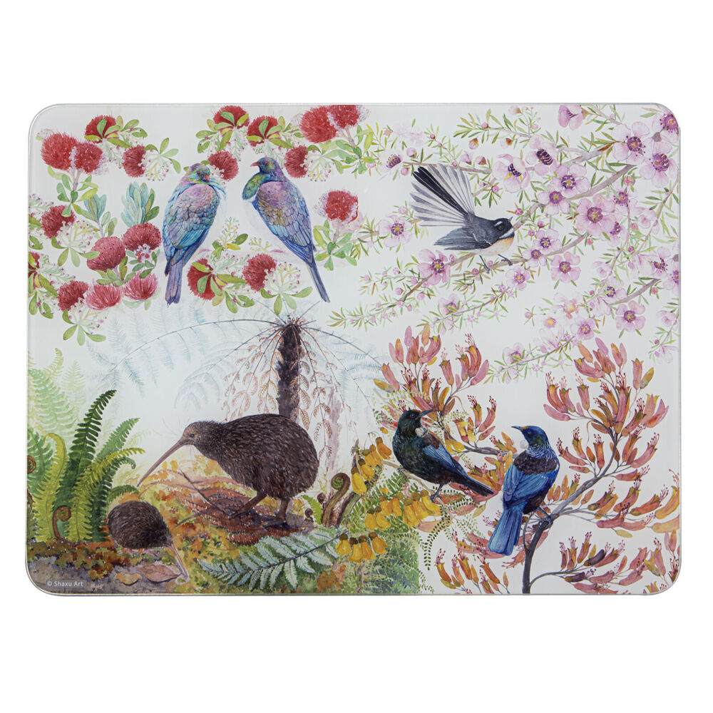 2x Ashdene Native Birds of NZ Kitchen Table Mat Surface Protector 30x40cm