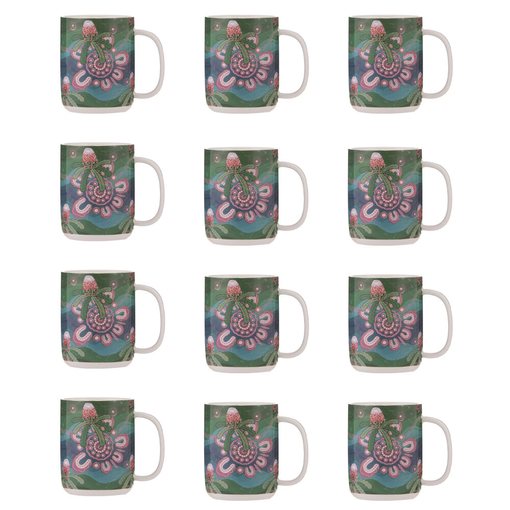 12PK Ashdene Spirit Land Beauty In Country Kitchen New Bone China Drinking Mug 400ml