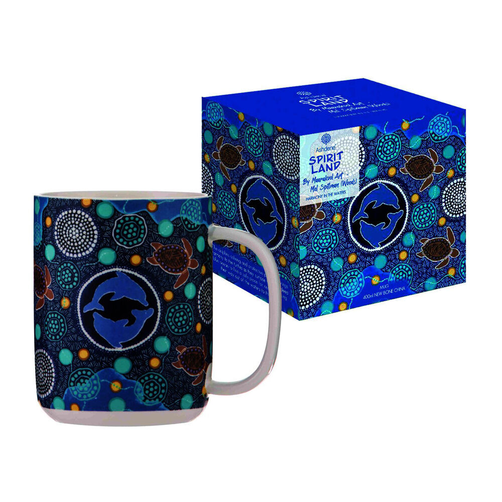 6PK Ashdene Spirit Land Harmony In The Waters New Bone China Drinking Mug 400ml