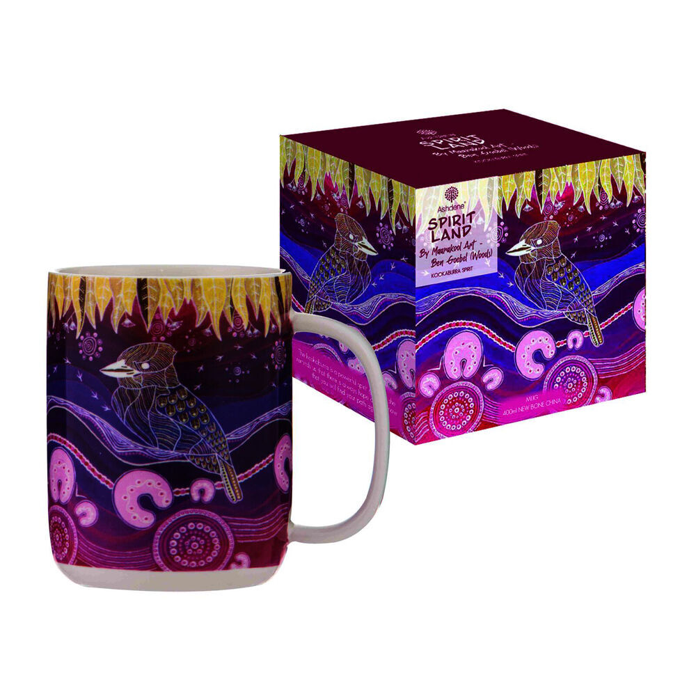 6PK Ashdene Spirit Land Kookaburra Home Kitchen New Bone China Drinking Mug 400ml