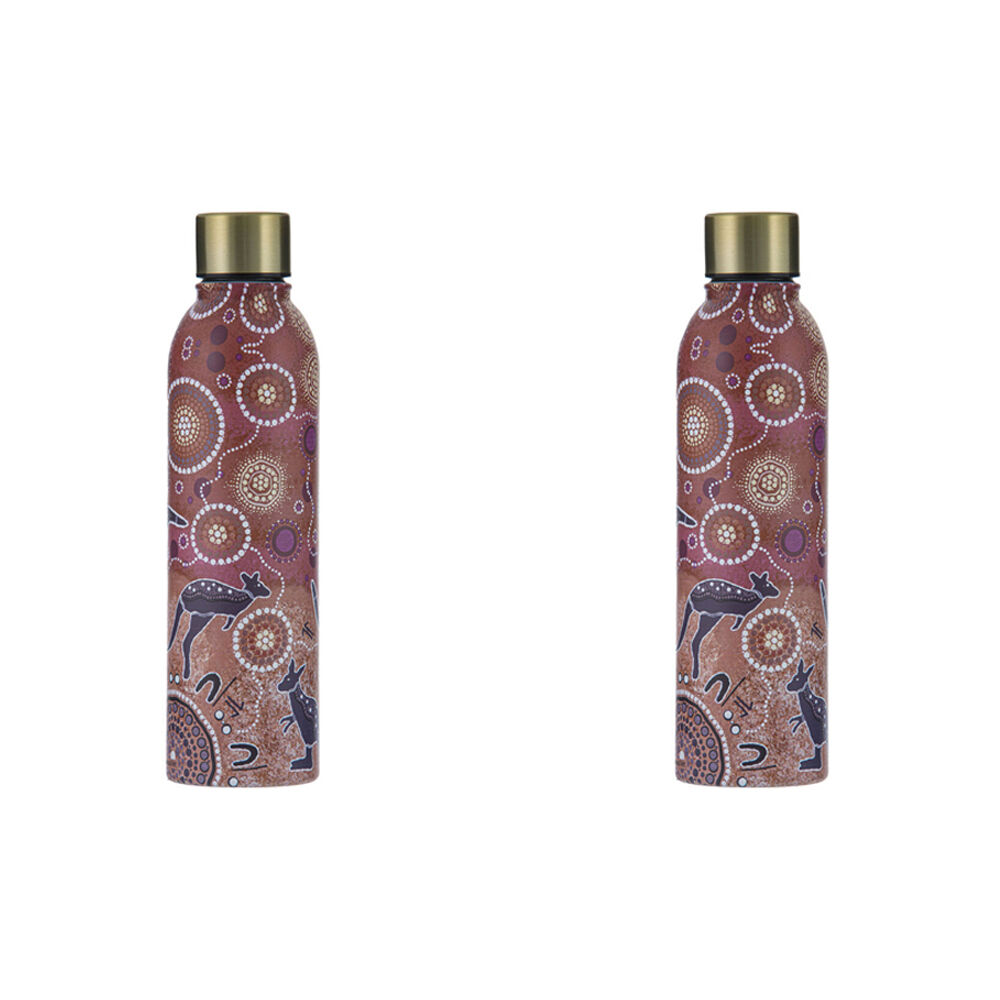 2PK Ashdene Spirit Land Hunting At Sunset Stainless Steel Drink Bottle Tumbler 500ml