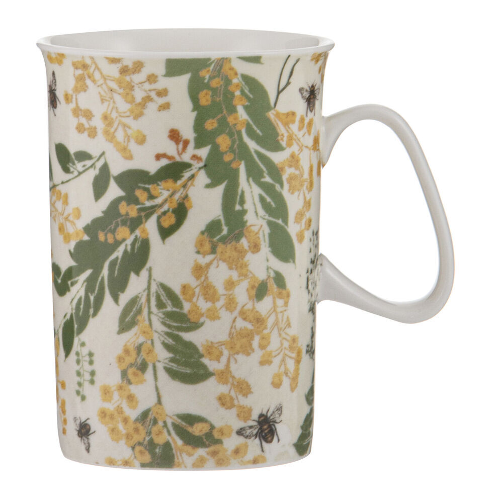 12PK Ashdene Trudy's Garden Wattle Home Kitchen New Bone China Drinking Mug 320ml