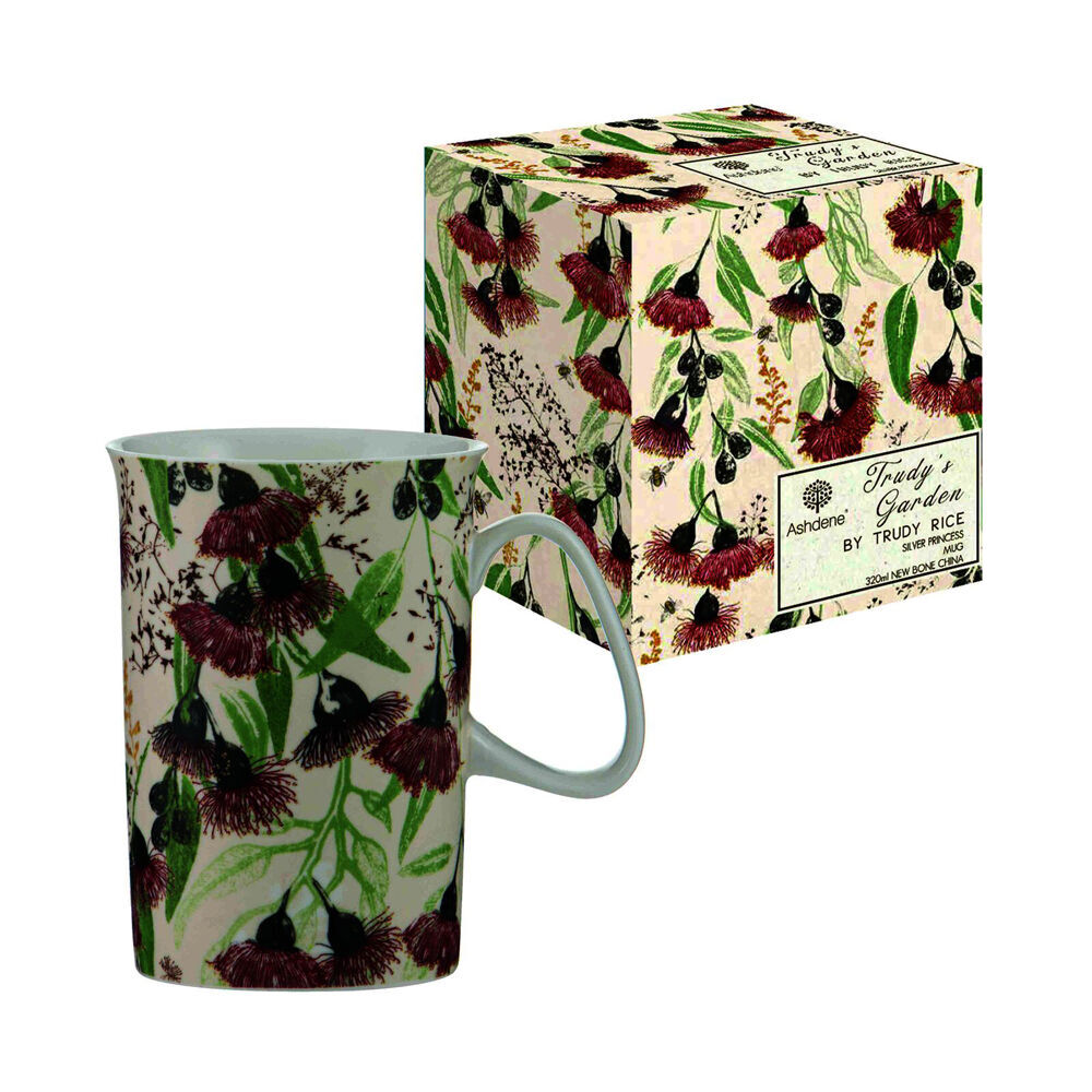 6PK Ashdene Trudy's Garden Silver Princess Kitchen New Bone China Drinking Mug 320ml