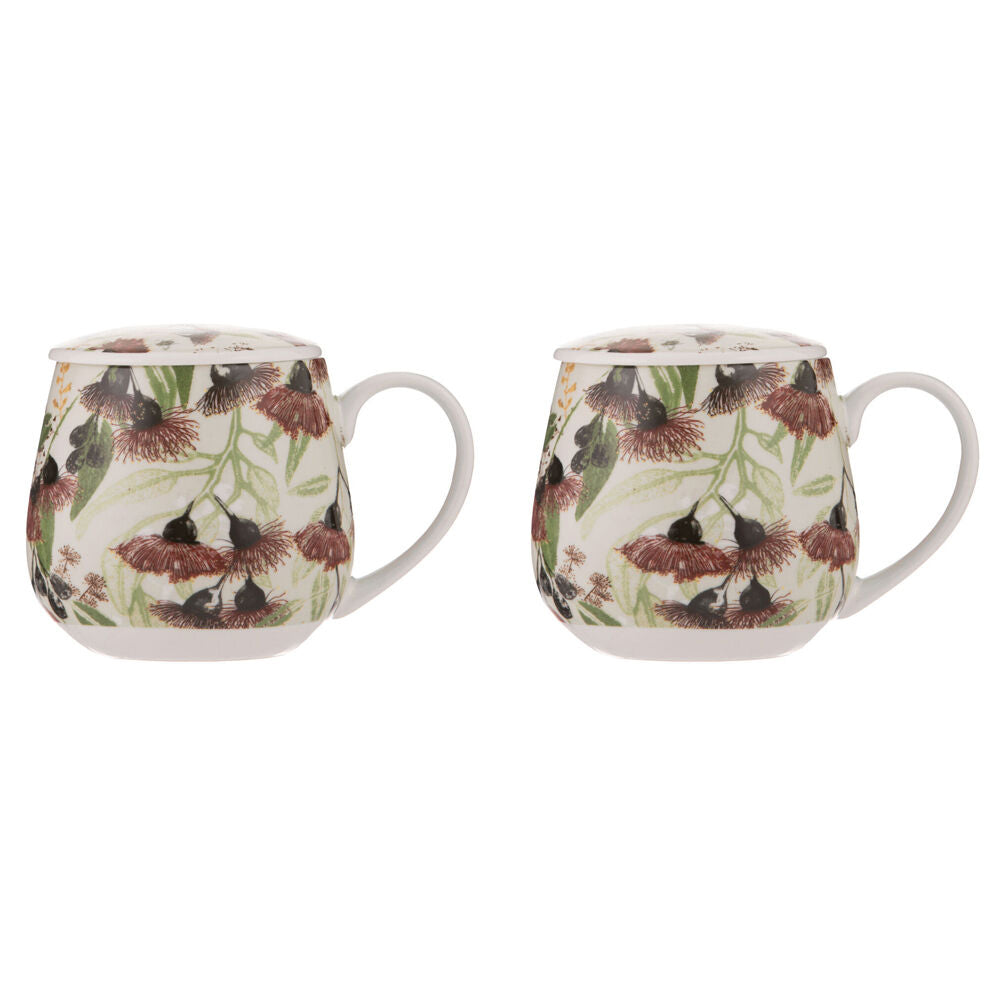 2x 3pc Ashdene Trudy's Garden Silver Princess New Bone China Infuser 430ml