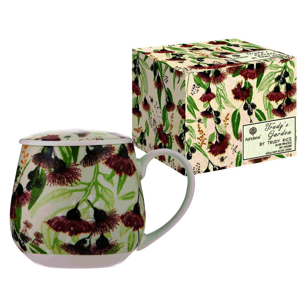 2x 3pc Ashdene Trudy's Garden Silver Princess New Bone China Infuser 430ml