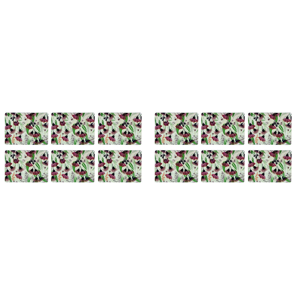 2x 6pc Ashdene Trudy's Garden Silver Princess Dining Table Placemat 29x21.5cm
