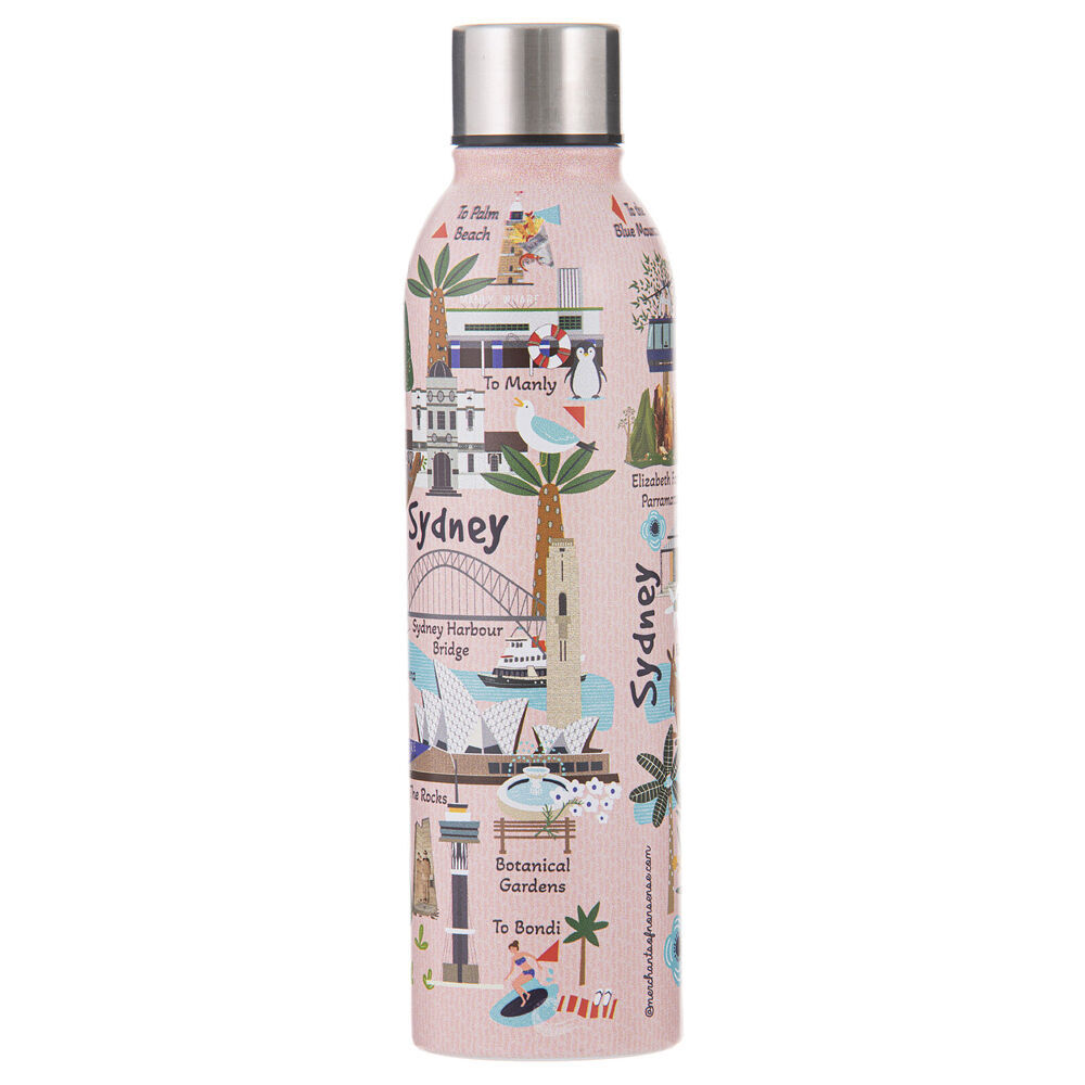 2PK Ashdene Land Down Under Sydney Stainless Steel Water Bottle Flask 500ml