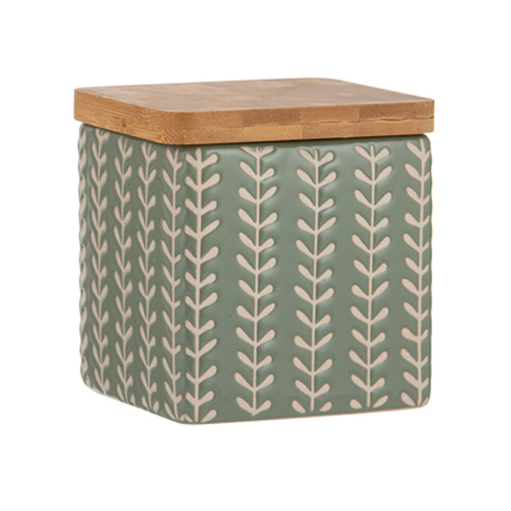 2PK Ladelle Orion Designed Premium Ceramic Canister Assorted - Green