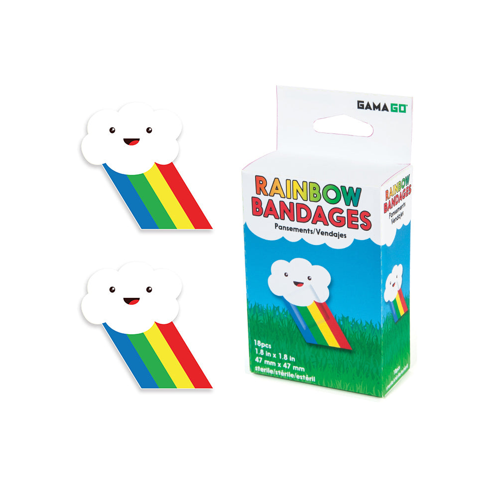 36pc Gamago Rainbow Bandages Kids/Children Band Aid 4.7cm