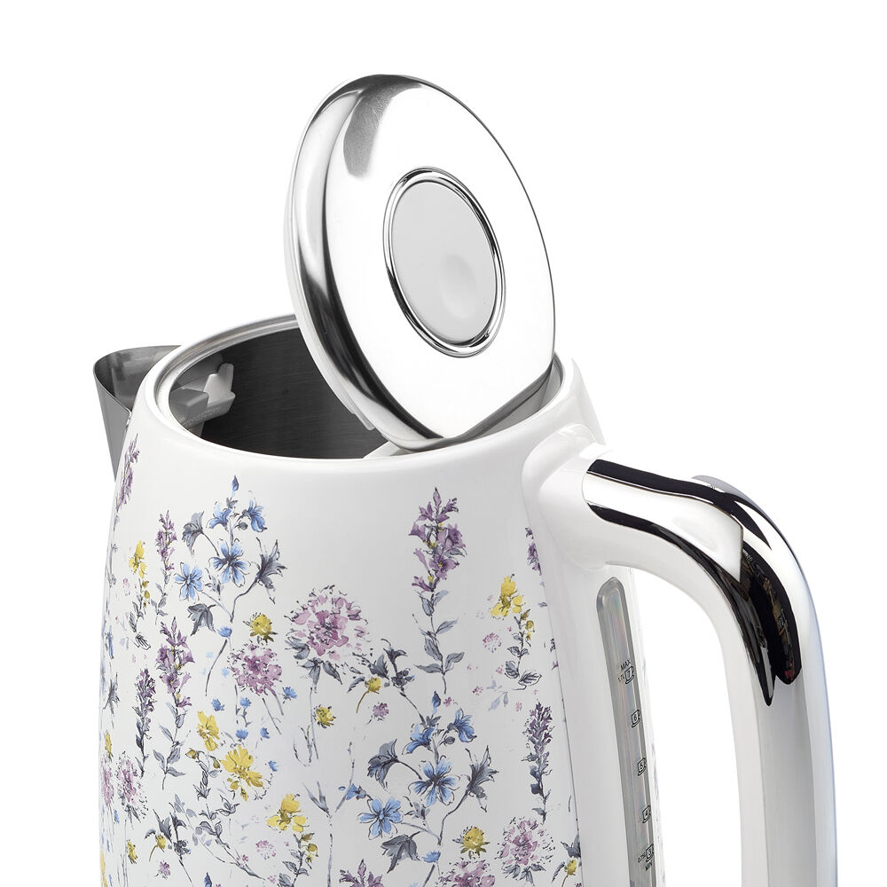 2pc Laura Ashley 1.7L Jug Electric Kettle & 4 Slice Toaster Set - Wild Meadow