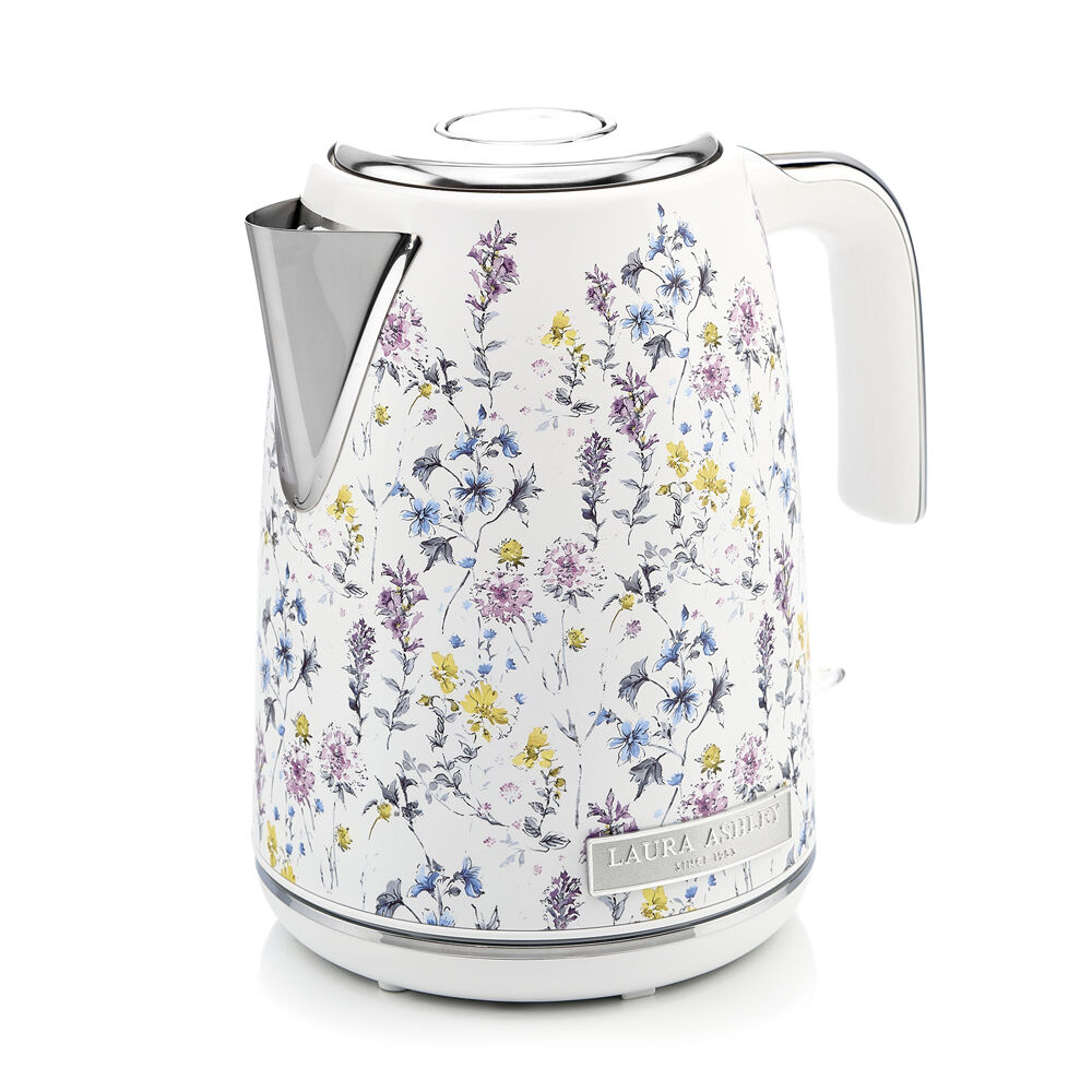 2pc Laura Ashley 1.7L Jug Electric Kettle & 4 Slice Toaster Set - Wild Meadow
