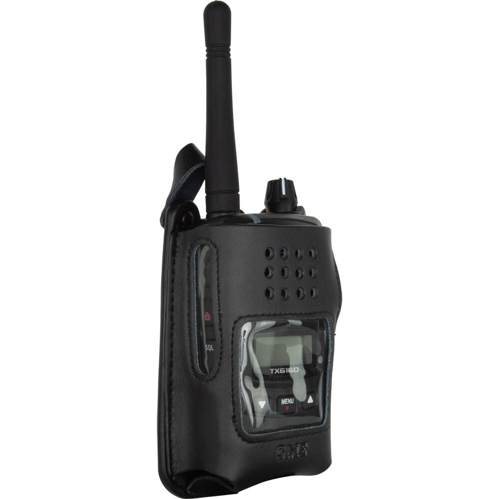 GME Leather Radio Carry Case Suits TX685 TX6150 TX6155 TX6160 Black