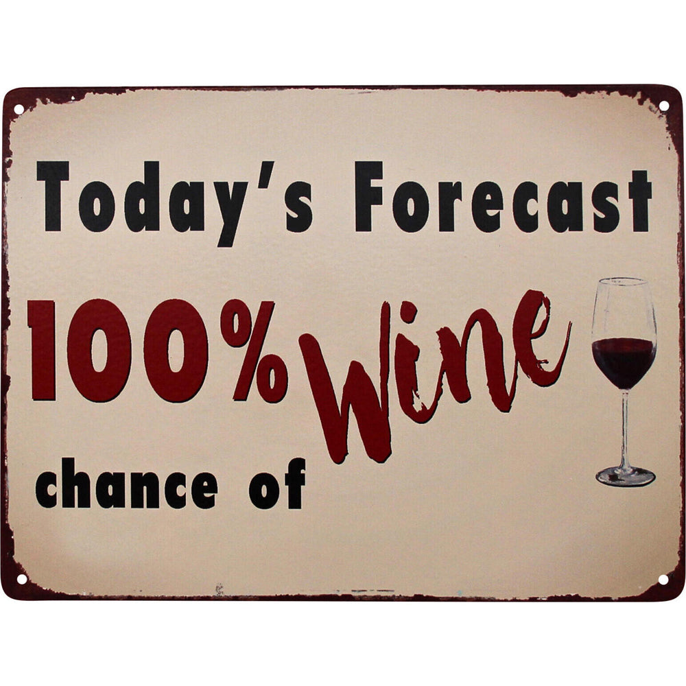 3PK LVD Sign 100 Wine Decorative Home/Lounge Decor Ornament