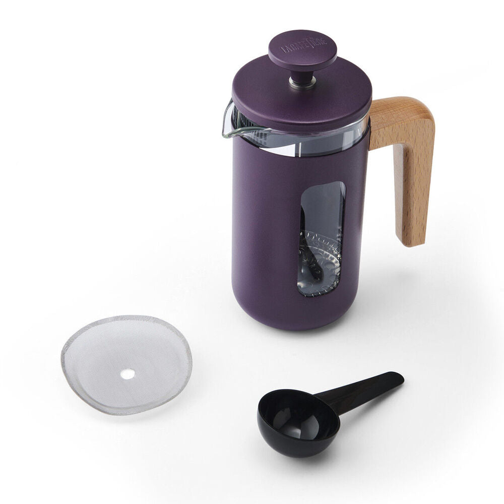La Cafetiere Pisa 3-Cup Cafetiere Glass Coffee Press - Purple