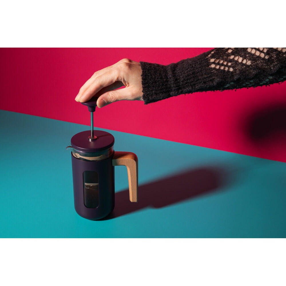 La Cafetiere Pisa 3-Cup Cafetiere Glass Coffee Press - Purple