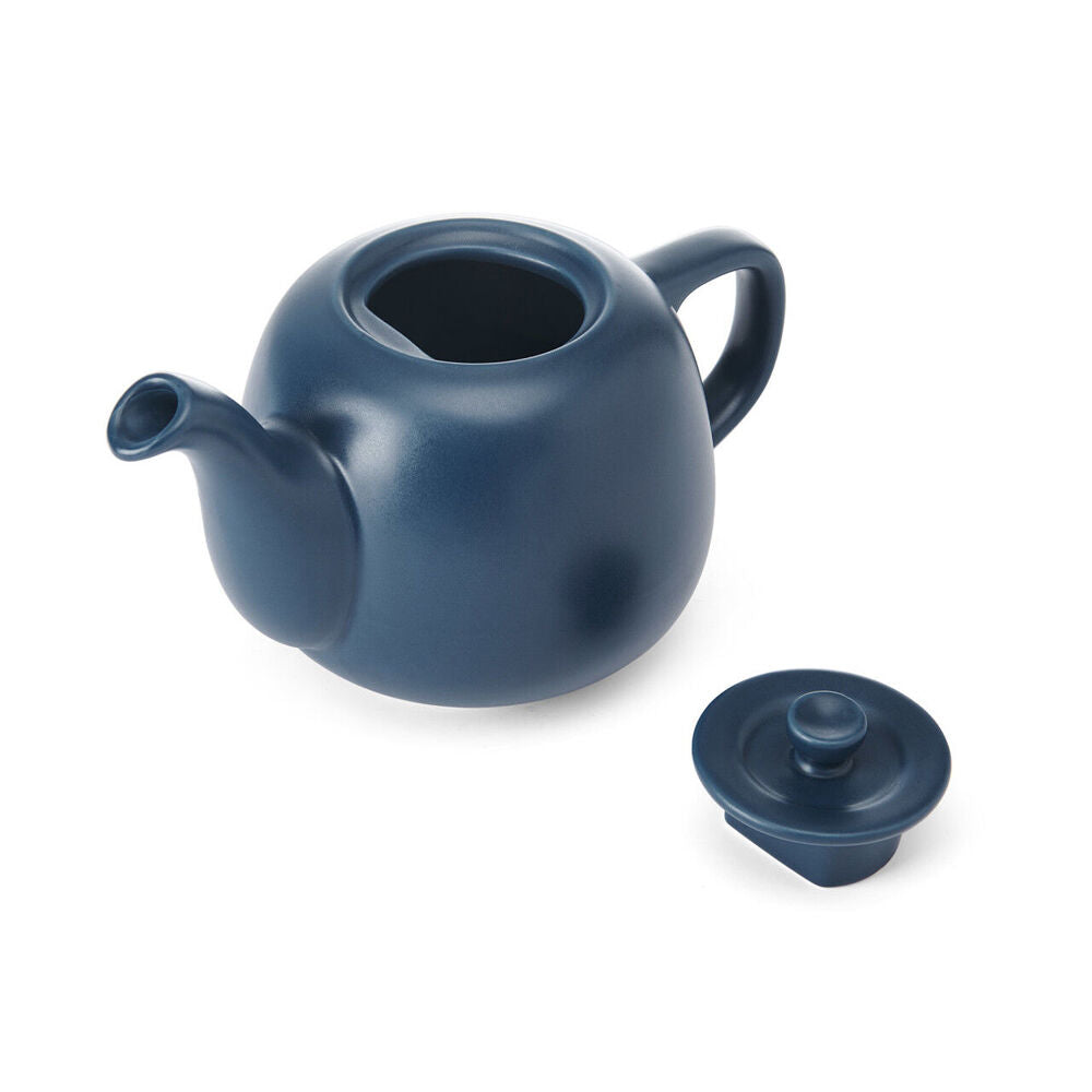 La Cafetiere Stoneware Classic Teapot Kettle 600ml - Navy