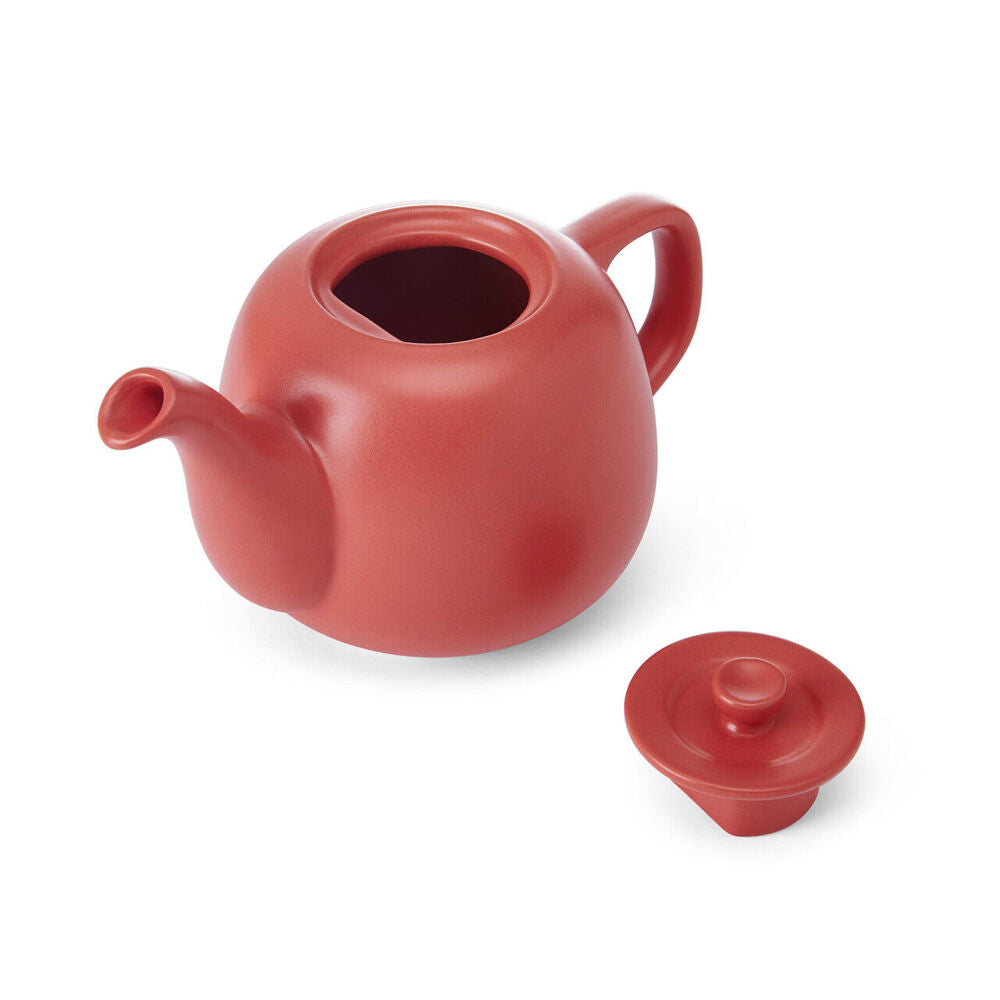 La Cafetiere Stoneware Classic Teapot Kettle 600ml - Red