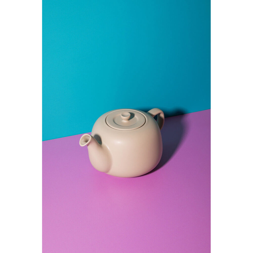 La Cafetiere Stoneware Classic Teapot Kettle 1.2L - Latte