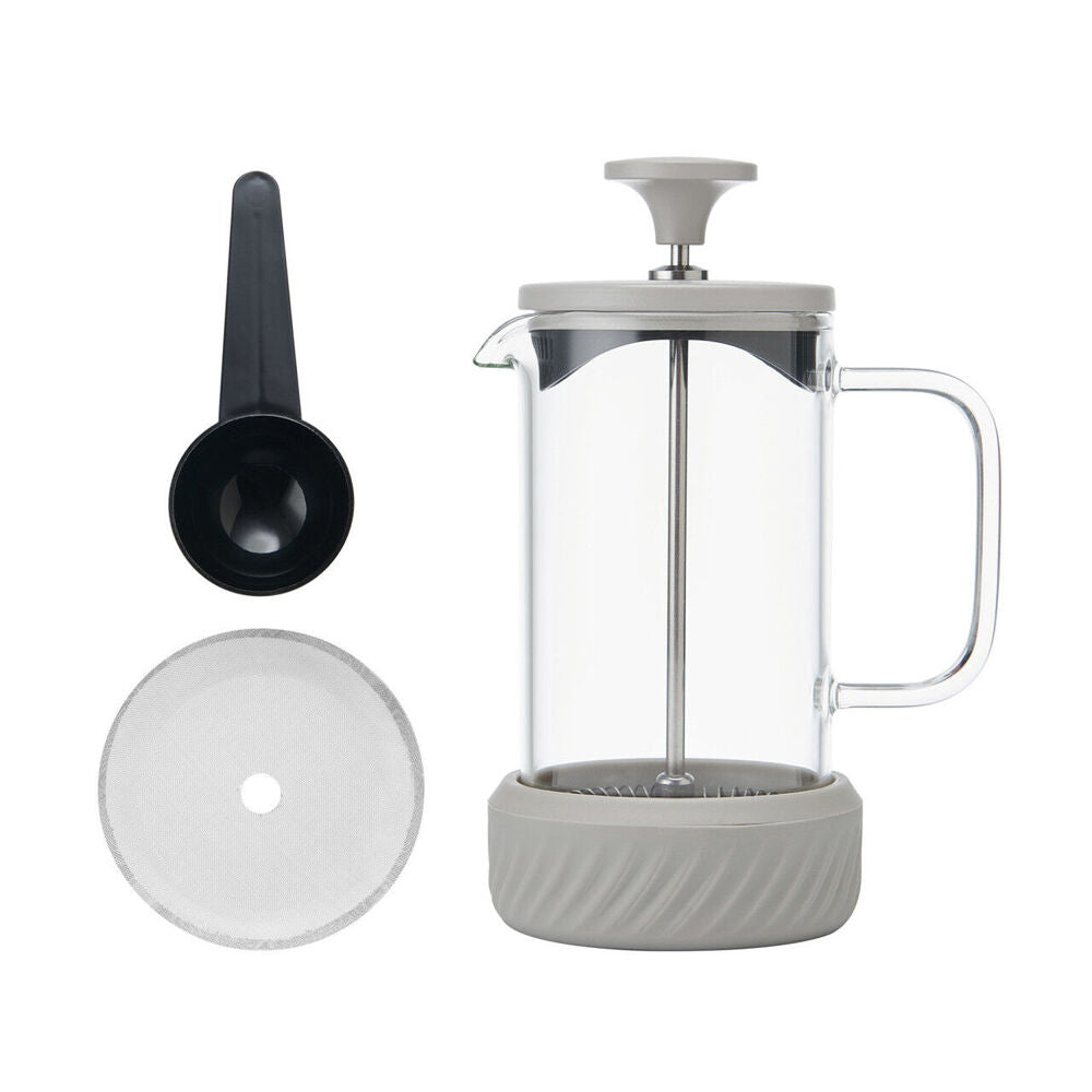 3pc La Cafetiere Zero 3-Cup No Mess French Press 350ml - Latte