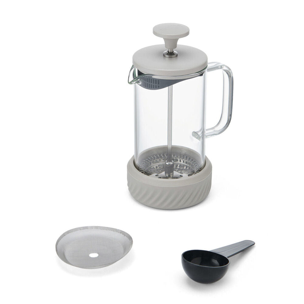 3pc La Cafetiere Zero 3-Cup No Mess French Press 350ml - Latte