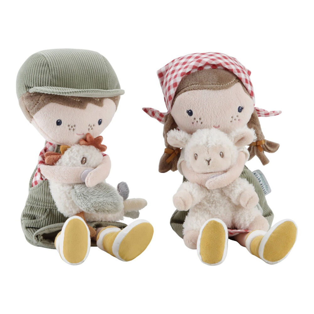 Little Dutch Childrens Cuddle Doll Farmer Rosa With Sheep 35cm