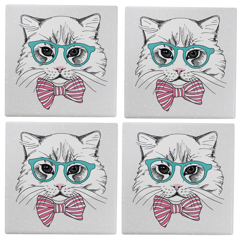 2x 4pc LVD Porcelain Coasters Sophisticated Home/Kitchen Decor 10cm Square
