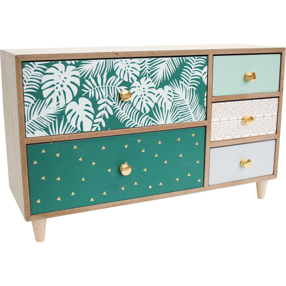 LVD Indie 4 MDF 32.5cm Jewellery Drawer Accessory Organiser Rectangle