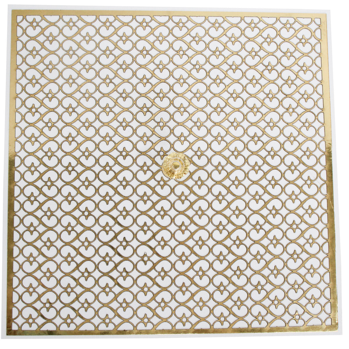 2pc LVD Lustre MDF Home Decorative Boxes Square Set - White