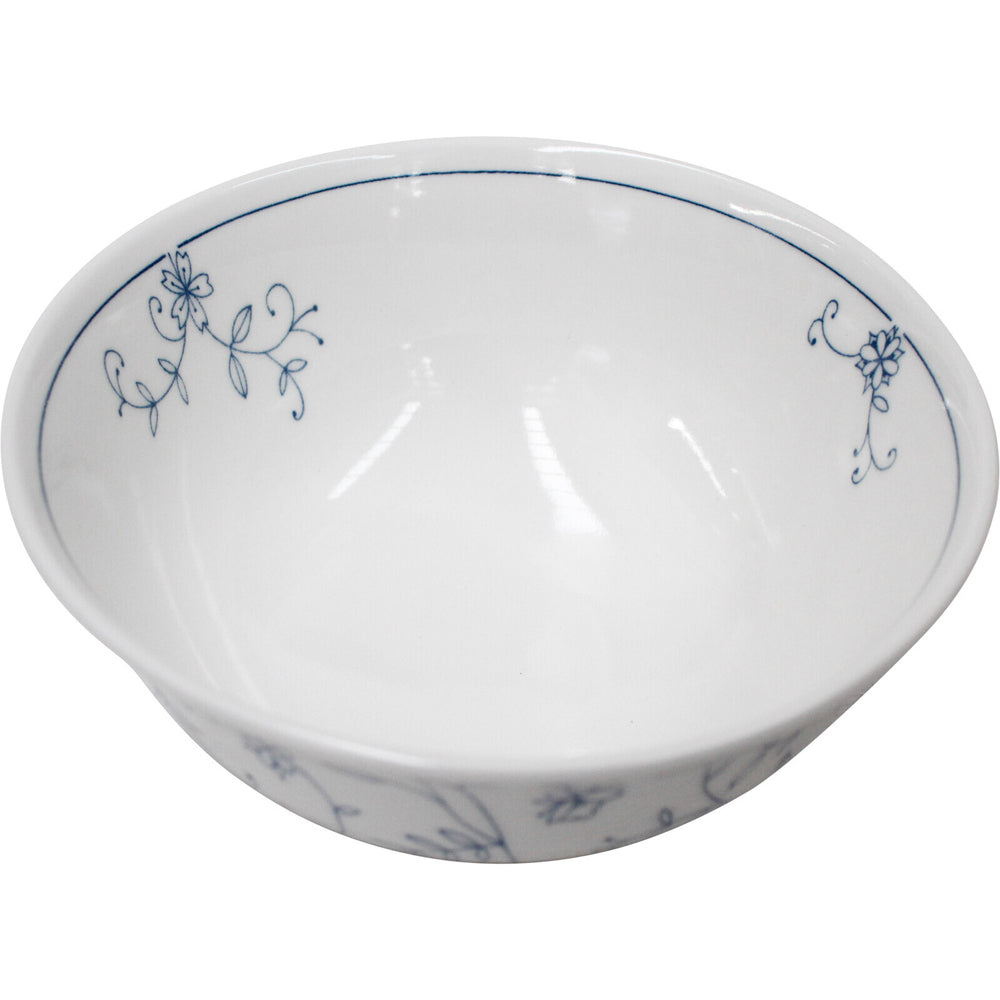 4PK LVD Ceramic 15cm Rice Bowl Vine Round Dinnerware Large - White