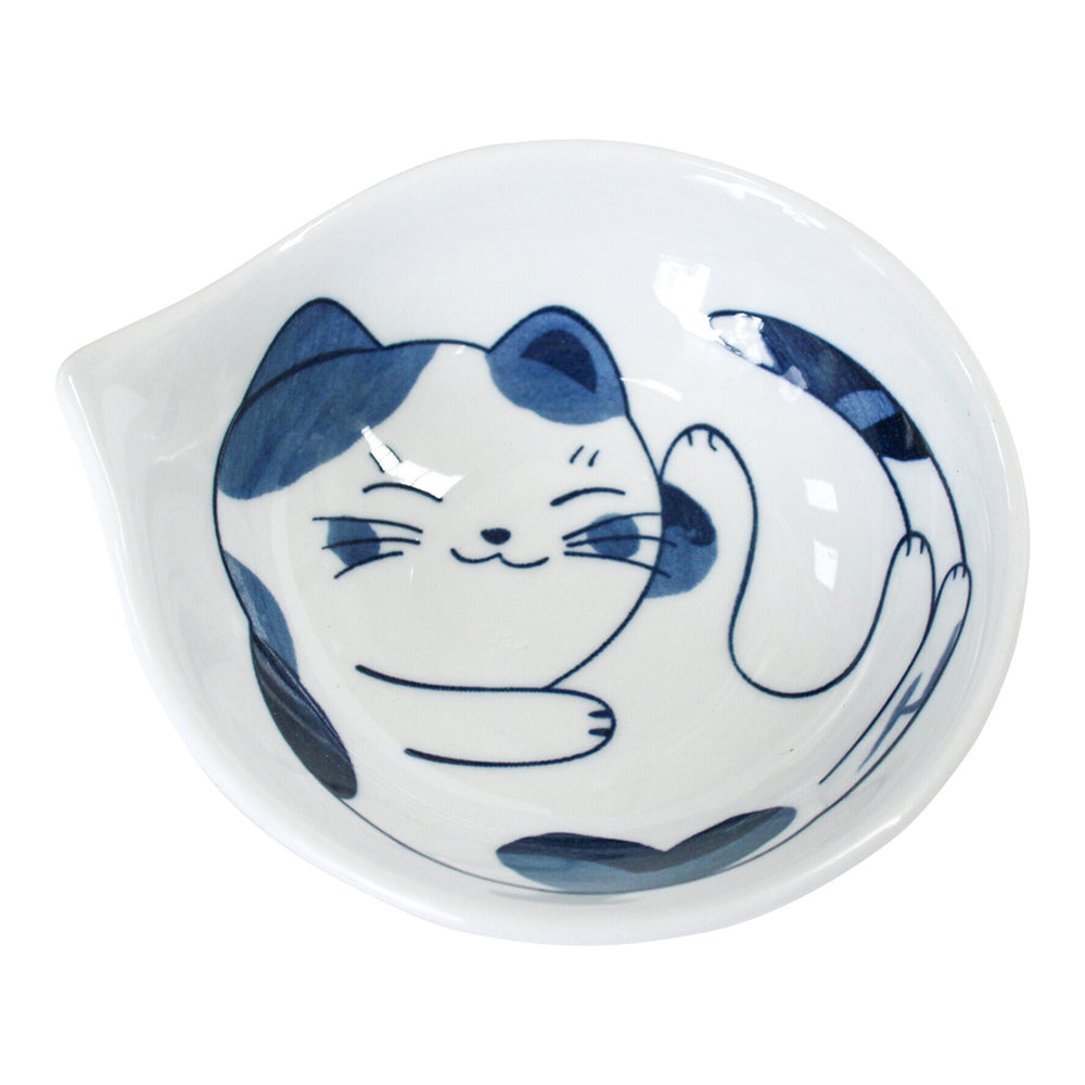 6PK LVD Ceramic 11.5cm Hugsy Cat Bowl Round Dinnerware Small - White