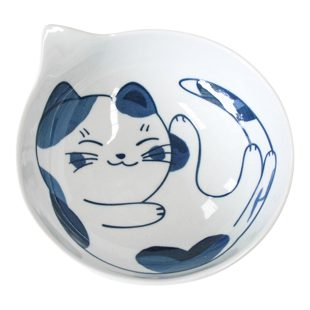 4PK LVD Ceramic 14.5cm Hugsy Cat Bowl Round Dinnerware Medium - White