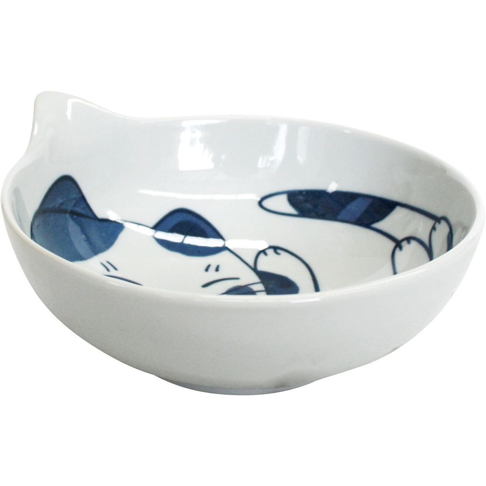 4PK LVD Ceramic 14.5cm Hugsy Cat Bowl Round Dinnerware Medium - White
