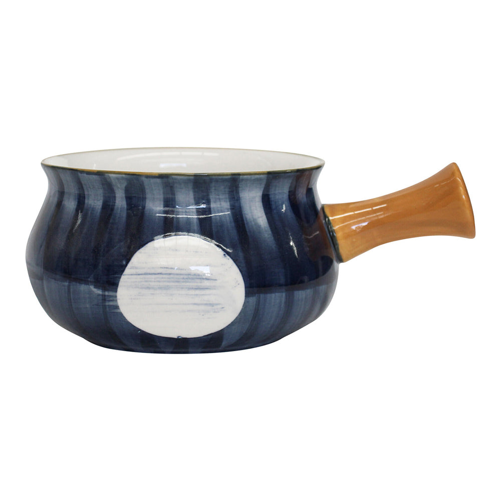 2PK LVD Ceramic 18.5cm Tapas Bowl Spot w/ Handle Round Dinnerware - Blue