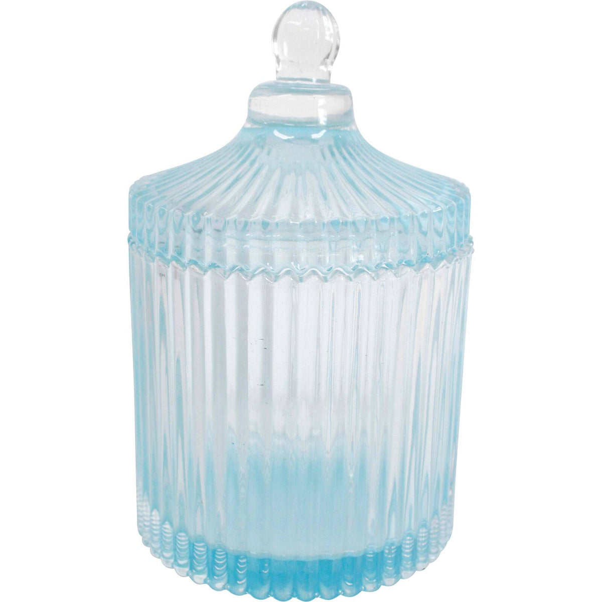 2PK LVD Glass Trinket Box Storage Decor Round 16cm - Theo Sky