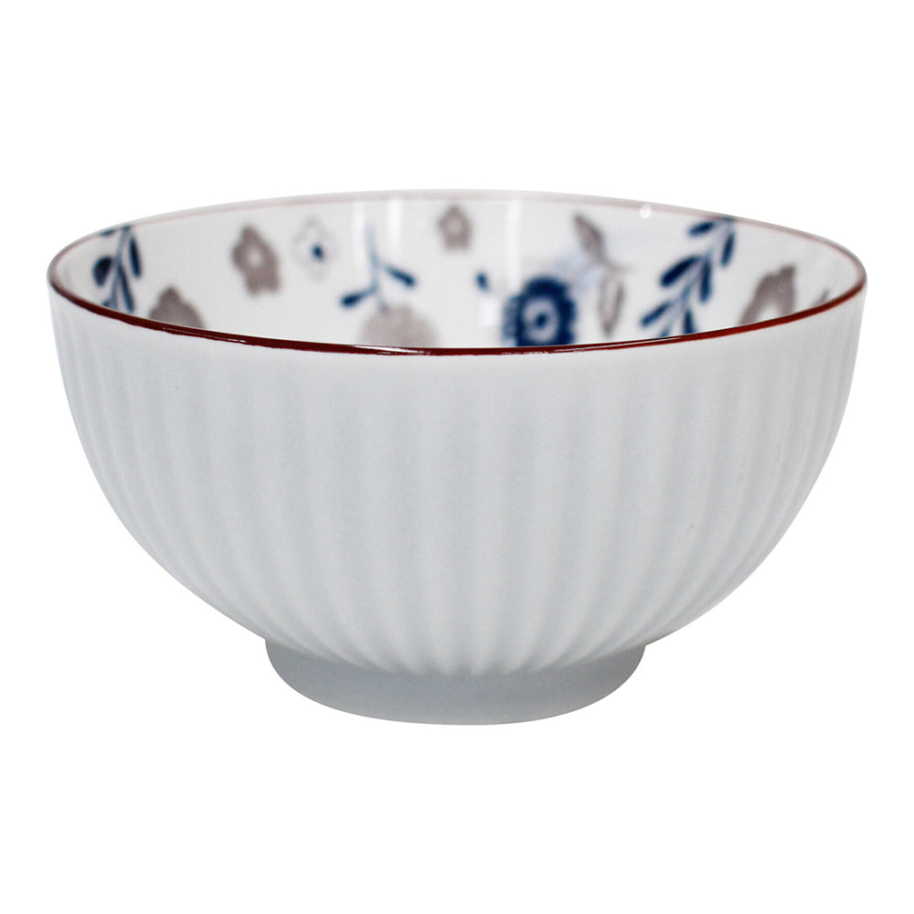 6PK LVD Ceramic 11.5cm Rice Bowl Midnight Round Dinnerware - White/Blue