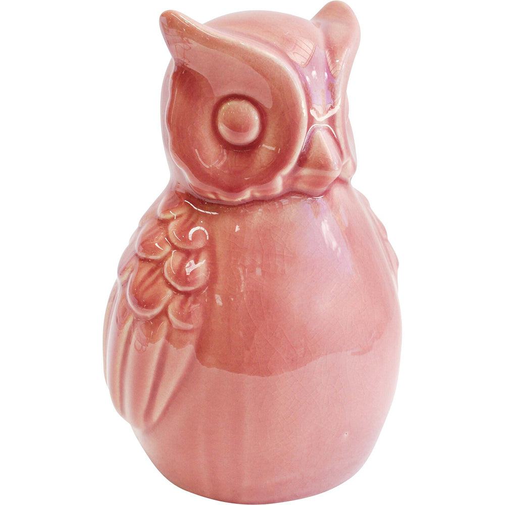 2PK LVD Owl Sml Blush Decorative Sculpture Home/Lounge Decor