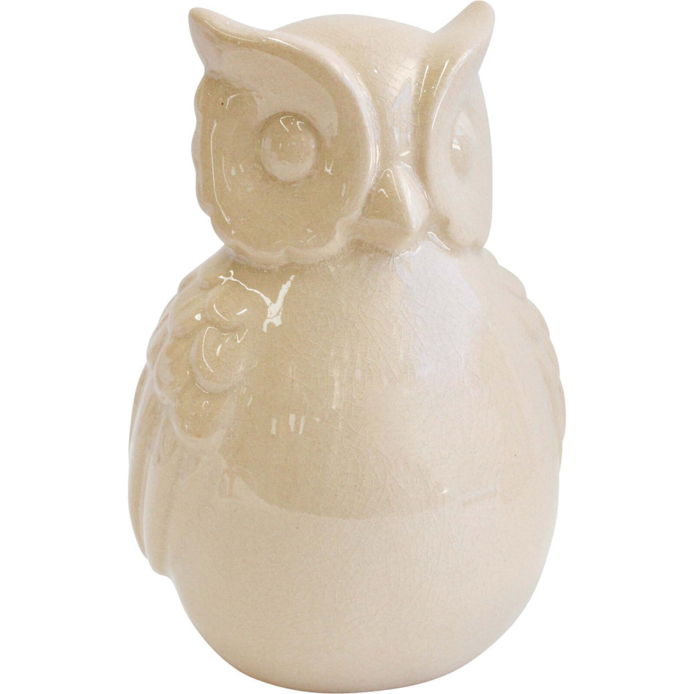LVD Owl Large Ivory Decorative Sculpture Home/Lounge Decor