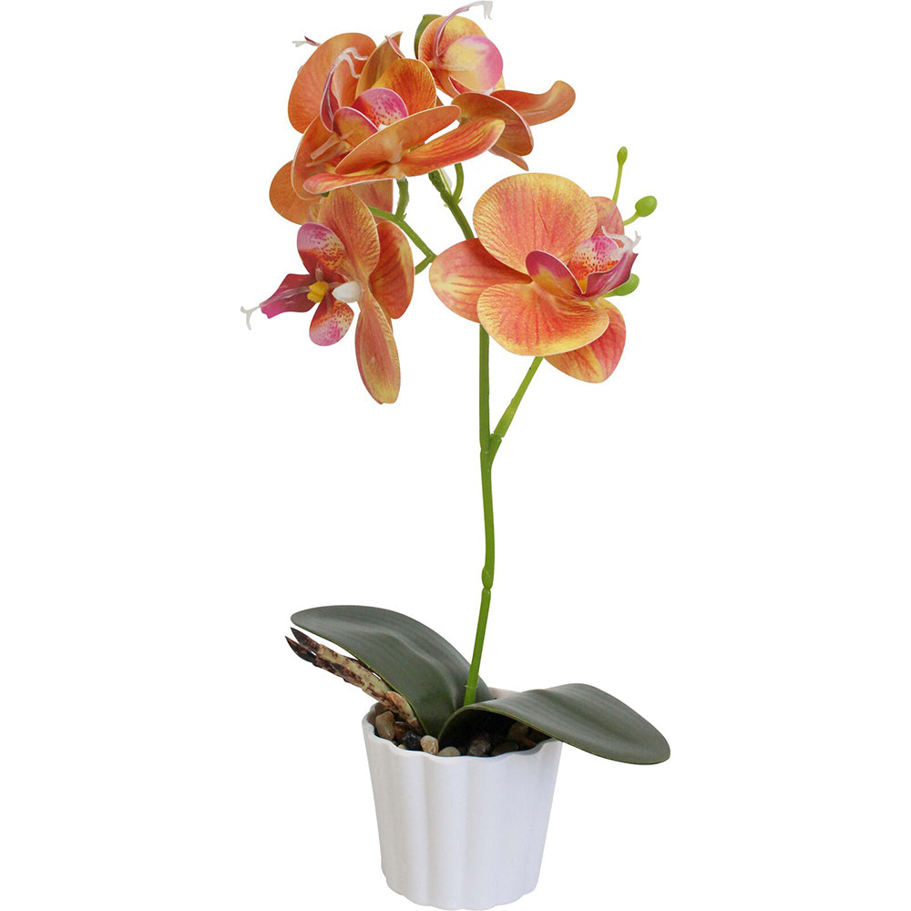 2PK LVD Faux Orchid Small Decorative Lighting Home Decor Peach
